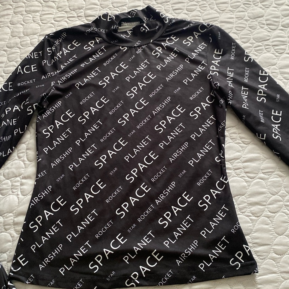 Black long sleeve top